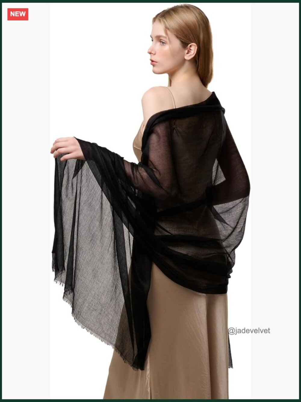 Extra Large 100% Cashmere Pashmina Shawl Wrap Lightweight Gauze